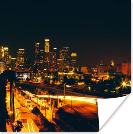 Poster Nacht - Stad - Denver - 30x30 cm