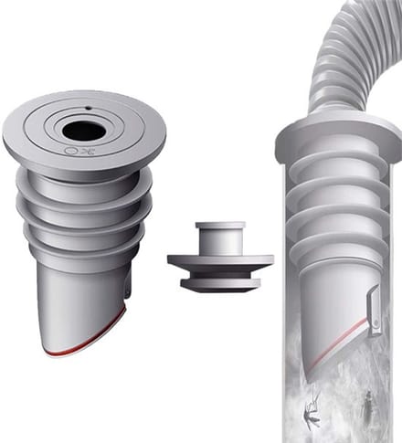 Dailygoody - Wasmachine Afdichting - Siliconen Slangstop - Grijs
