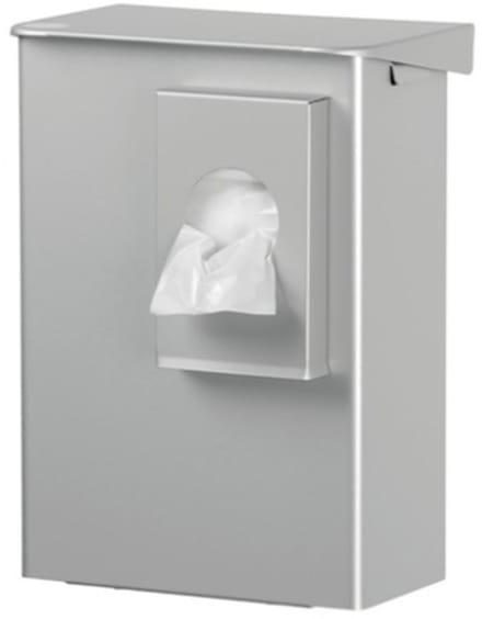 Hygiënebak 6 liter aluminium + zakjeshouder