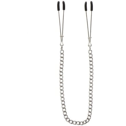 Taboom - Tweezers With Chain - Bondage / SM Nipple clamps Zilver