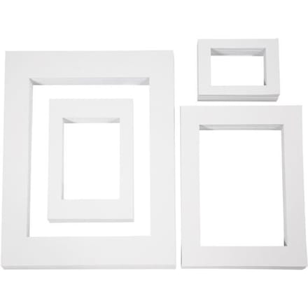 Passepartout Lijsten, A3,a4,a5,a6, 500 gr, 100 Stuk, 4 Div