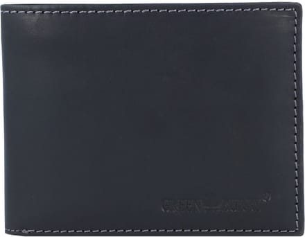 Greenburry Vintage Portemonnee RFID Leer 13 cm - Jongens - Horizontaal - schwarz