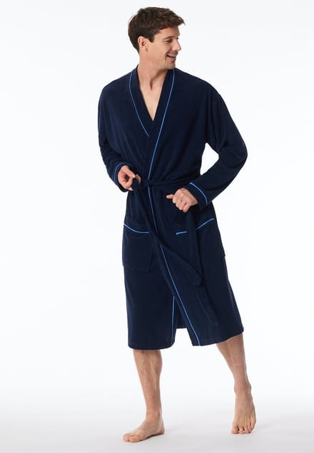 Schiesser Badjas Blauw - Maat 50