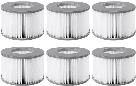 6 filters geschikt voor MSPA opblaasbare spa - Ø106 cm – vervangende filterpatronen