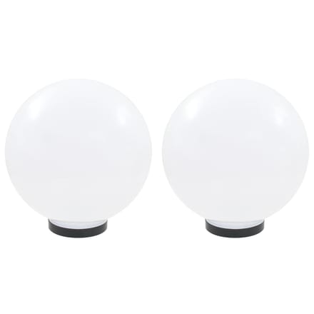 vidaXL LED-bollampen 2 st rond 30 cm PMMA