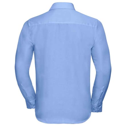 Russell Collection Heren Ultimate Non-Iron Getailleerde Overhemd met Lange Mouwen (Heldere lucht)