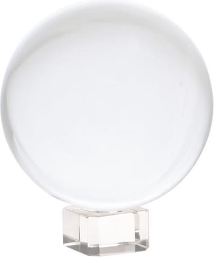 Kristallen bol + voet glas - 5cm - Kristal - Glas