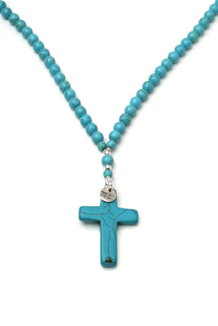 IbizaMen - heren - ketting - edelsteen - Turkoois - turquoise - 8mm - 80cm