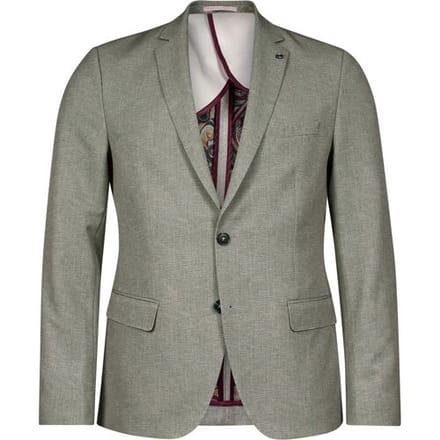 Giordano Colbert Robert Half Lined Herringbone Pattern Groen / male