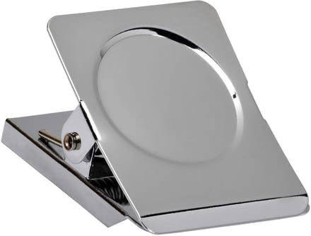 Papierklem maul magnetisch vierkant 40mm zilver | 12 stuks