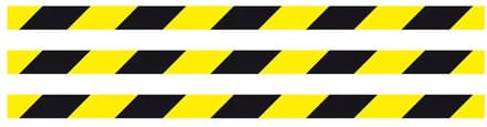 Waarschuwingstape/signaleringtape geel/zwrt 48mmx26