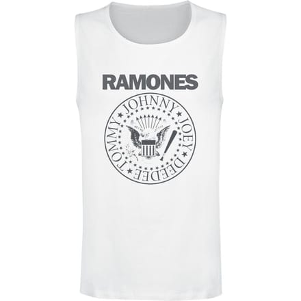 Ramones Tanktop - Crest - S tot 3XL - voor Mannen - wit