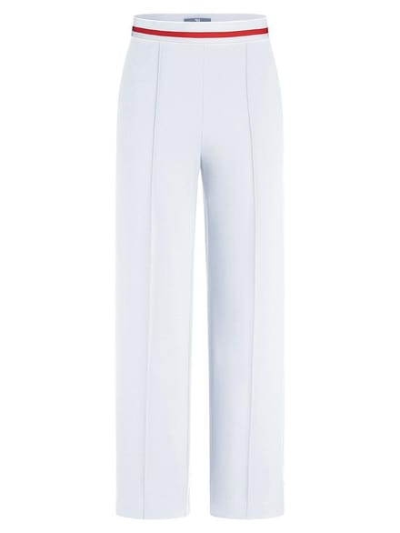 Wide Fit-7/8-broek Van Peter Hahn wit