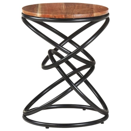 vidaXL - Bijzettafel - 40x40x52 - cm - massief - acaciahout