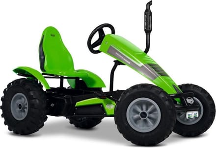 BERG XL frame Deutz-Fahr BFR Skelter - Met handrem - Verstelbare Stoel - Groen - Vanaf 5 jaar