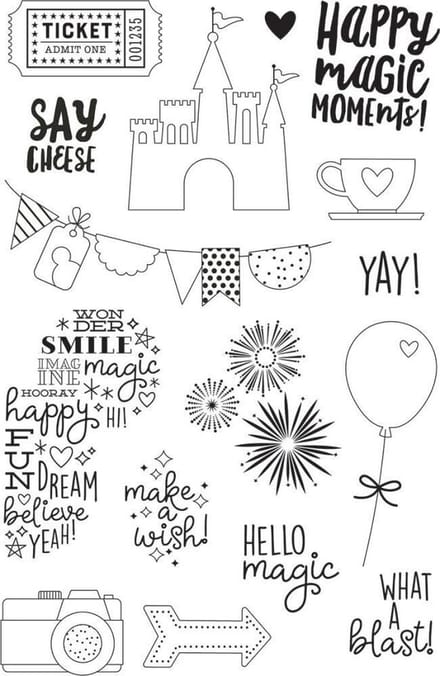 Simple Stories: Say Cheese 4 Photopolymer Clear Stamps (SAY10740)