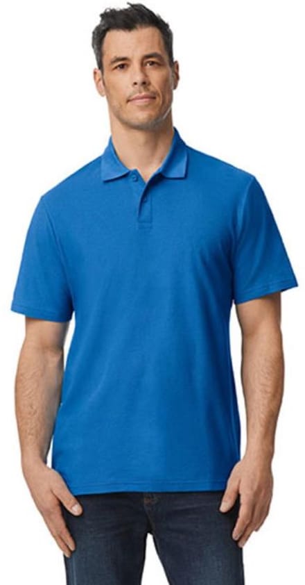 Gildan - Softstyle Piqué Polo - Royal maat L