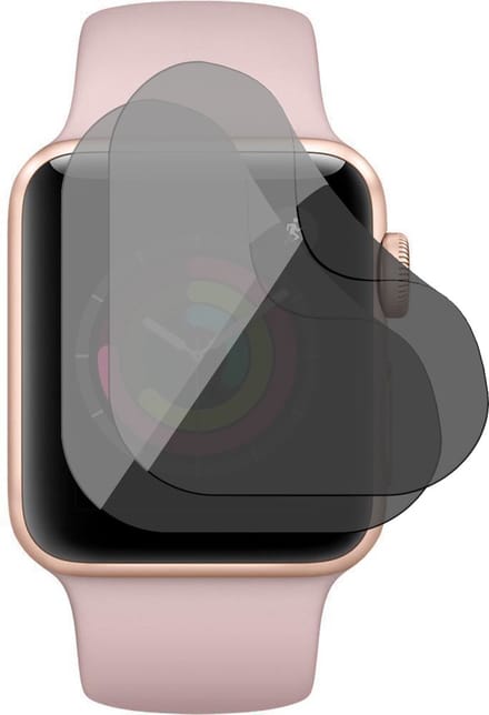 Privacy Screenprotector geschikt voor Apple Watch Series 3/2/1 38mm - 2x FlexGuard Screen Protector