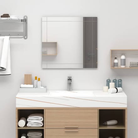 vidaXL - Wandspiegel - 80x60 - cm - glas