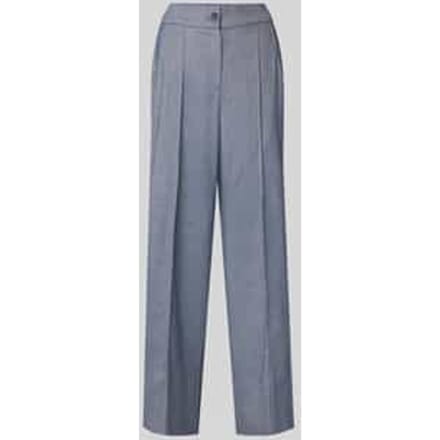 Broek van viscosemix met persplooien