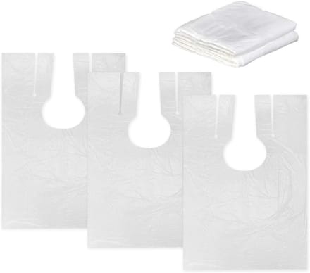 Famanu – kapperscape transparant – Set van 50 waterdichte kapsalonschorten