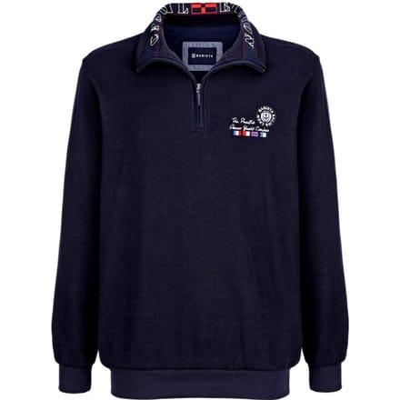 Babista herren Sweatshirt - 56/58 - donkerblauw - Plus Size