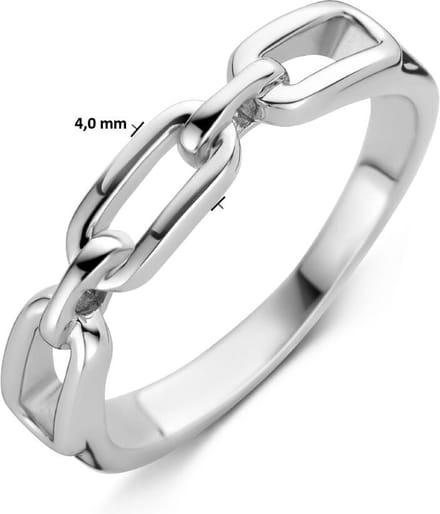 Gerhodineerd Zilver Ring Schakel 1334861