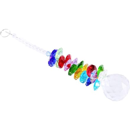 Regenboogmaker Kristal Zonnevanger Hangende Kroonluchter Bal Prisma Pendulum Hanger Decor blue