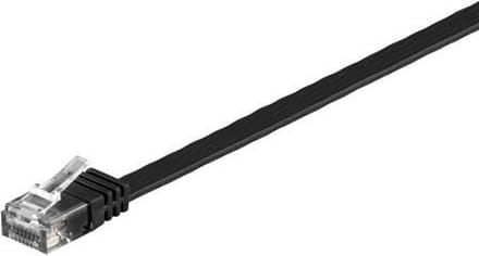 Platte internetkabel | CAT5E | 1.5m | zwart