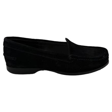 The Row Ruth Loafers in Zwart Suède