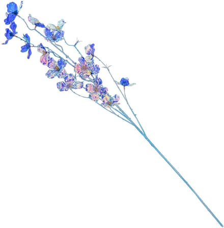 HomeBound by KY | Kunstbloem holo blauw | kunstbloem | 102x33x10cm