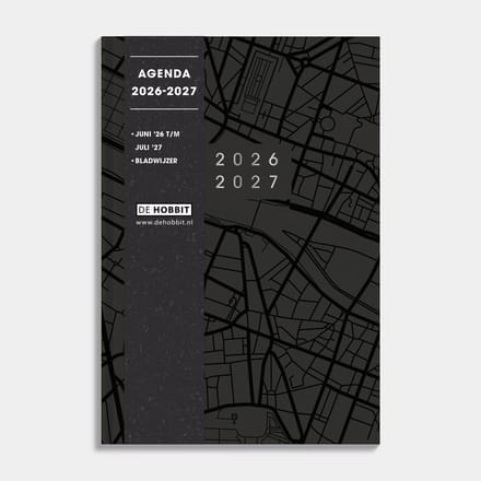 Hobbit - Schoolagenda 2026-2027 - 1 week op 2 pagina's - Harde Kaft - ±A5 (14 x 20,5 cm) - Map