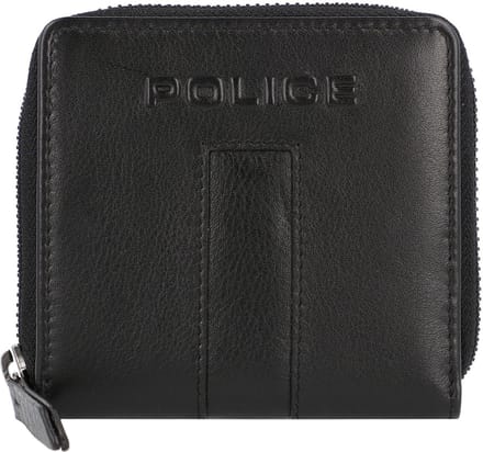 Police PT389-10368 Leren portemonnee 12 cm - Dames - Horizontaal - black