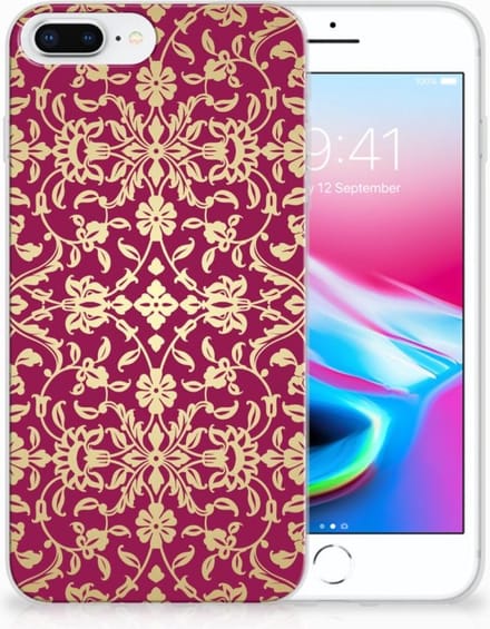 Siliconen Hoesje Apple iPhone 7 Plus | 8 Plus Barok Pink