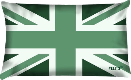 Sierkussen - Buitenkussen Groene Vingers Waterafstotend Bootkussen Engelse Vlag - Groen - 60 Cm X 40 Cm