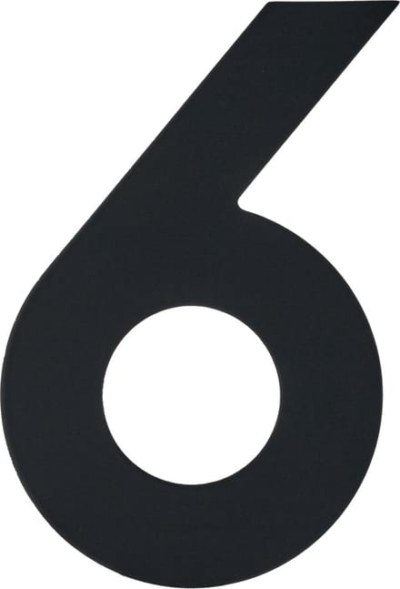 Figura - Zwart Huisnummer 6