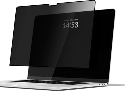 Mobilize Screenprotector geschikt voor Apple MacBook Pro 13 Inch (2016-2023) Glazen | Mobilize Privacy Screen Screenprotector Privacy - Zwart