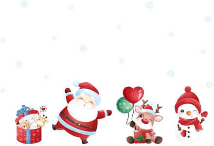 Kerststicker: Kerstman en verrassingscadeaus - Kerststickers - feestdecoratie - 100x150cm