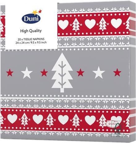 Duni - Servetten Sweden 3-laags tissue 24 x 24 cm