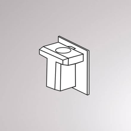 Molto Luce Eindkap voor Volare 2-fasen railsysteem, wit