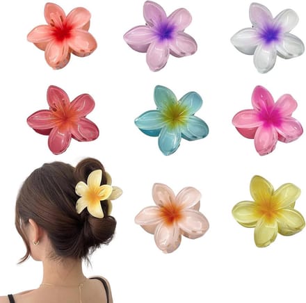 Haarklemmen Set - Bloem Haarclips - Haar Styling - Antislip Design - 8 Stuks - Kleurrijk
