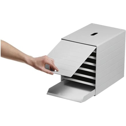 Ladebox Idealbox Plus, 7 schuifladen, C4, kunststof, grijs