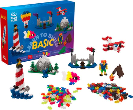 Plus-Plus Learn to Build 600 delige bouwset - 5008 - Bouwspeelgoed - Constructiespeelgoed - Set met bouwstenen - Vanaf 5 jaar
