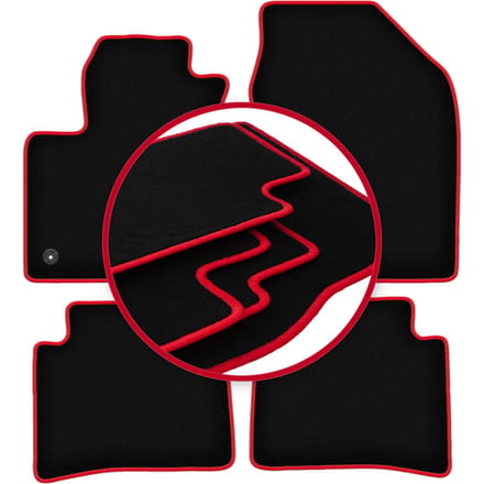CARLUX-RED automatten voor: Toyota Prius IV hatchback (2017-)