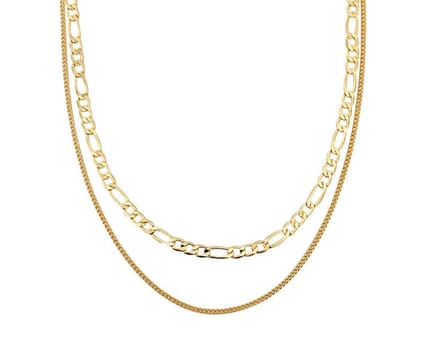 2 Lagen chain ketting | goud gekleurd