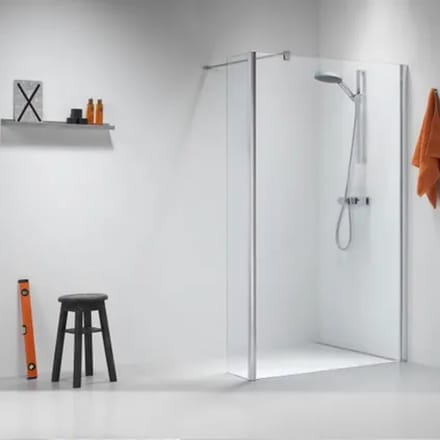 Sealskin Inloopdouche Impact 95x206cm - Zilver Profiel - 8 Mm Helder Glas