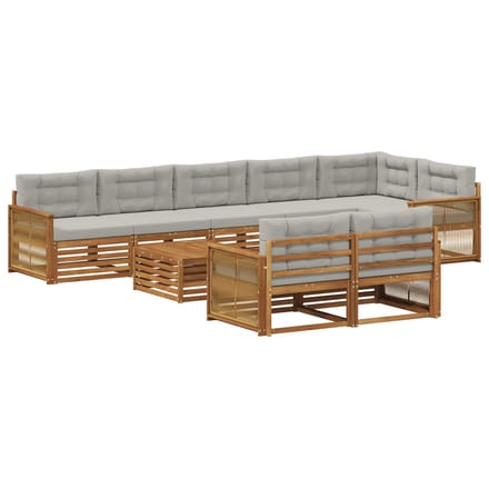 vidaXL - Buiten - bank - set - 9 - st