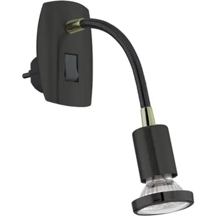Eglo Stekkerspot Mini 4 Flex Zwart Goud Gu10 4,5w