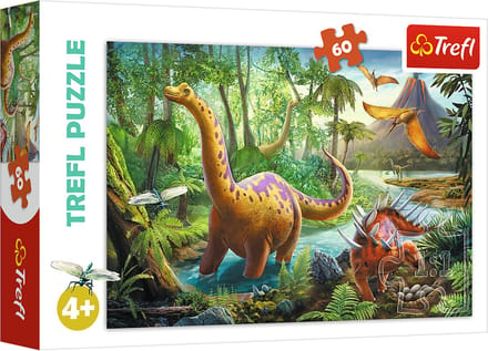 Trefl Dinosauriërs Legpuzzel - 60 stukjes - Vanaf 4 jaar