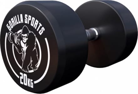 Gorilla Sports Dumbbell - 20 kg - Halter - Vaste dumbell - Gietijzer